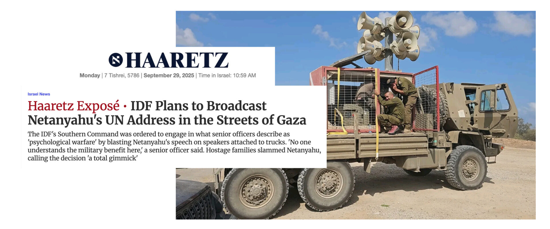 Netanyahu non ha dismesso il suo sogno di una super Sparta, anzi