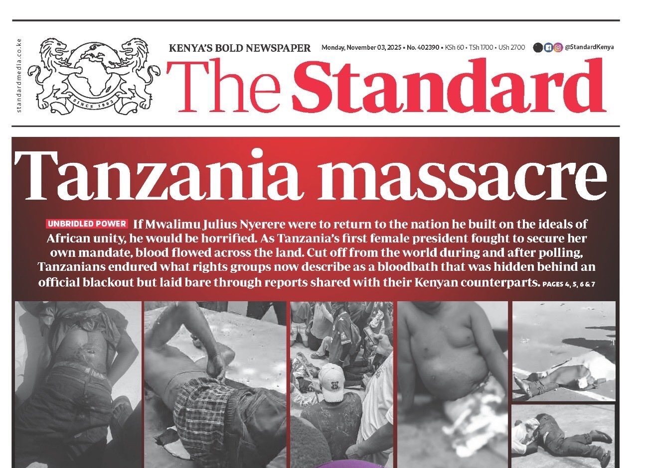 Tanzania, 800 morti in tre giorni: il massacro di fronte all’ignavia del mondo Tanzania, 800 morti in tre giorni: il massacro di fronte all’ignavia del mondo