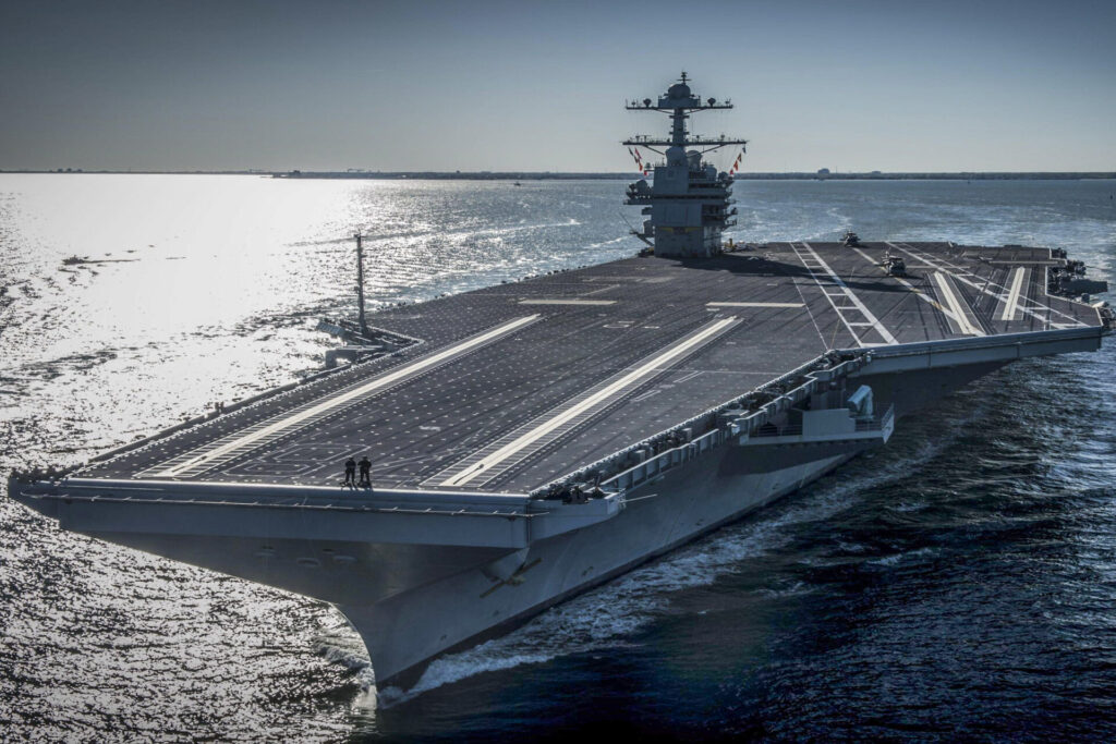 Iran. La portaerei Gerald Ford arriva nel Mediterraneo